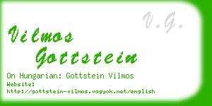 vilmos gottstein business card